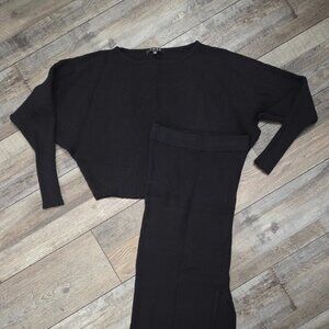 Black Ribbed Set